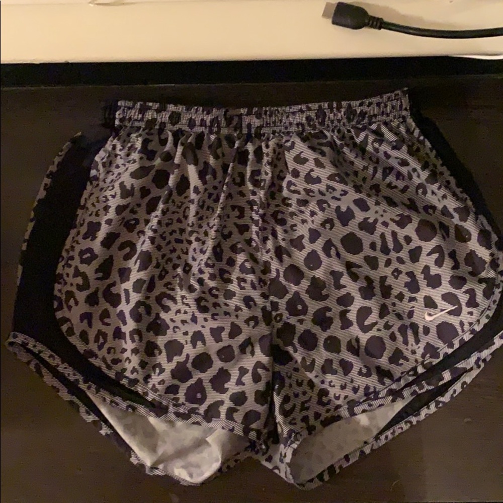 Black and grey Nike shorts